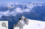 Widok na Aiguille du Midi z Mont Blanc du Tacula