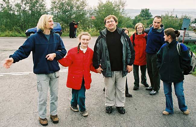 Monika, Piotrek i Damian na Św.Krzyżu